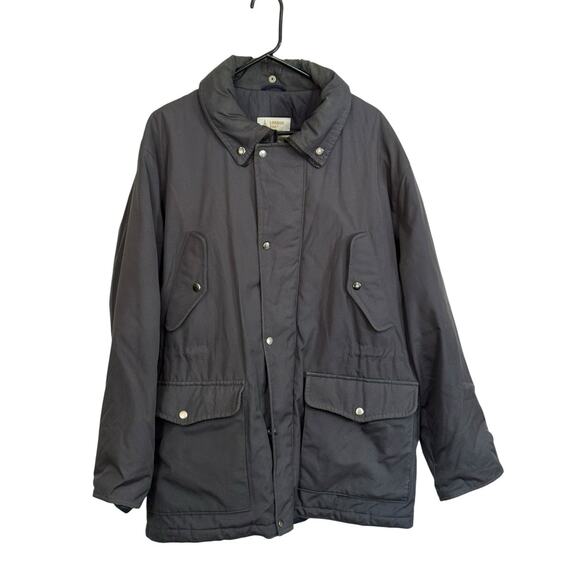 VTG London Fog 46 Regular Cargo Zip Snap Coat Large Lined Winter Pockets Skiing - Picture 1 of 7